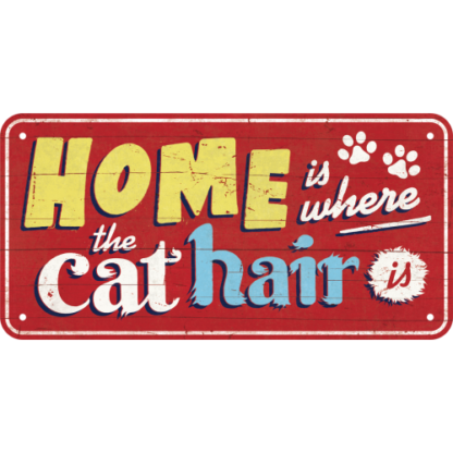 Home is where the cat hair is